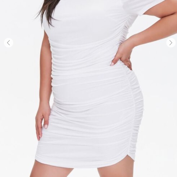 Forever 21 Plus Size Ruched Bodycon Dress NWT - Picture 2 of 4